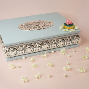 Azure Royale Four-Compartment Dry Fruit Box