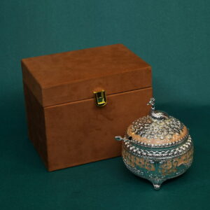 Mayur Ratna Silver Jar