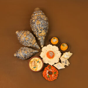 Divya Shankh Silver Set